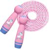 Qunkun Corda per saltare per bambini, regolabile per bambini, 2,6 m, corda per saltare regolabile con manico in legno, corde per saltare, bambini con manico in legno dei cartoni animati