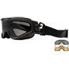 Wiley x Spear Goggles Dual Smoke Grey Clear Light Rust Lens Matte Black Frame
