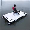 Generic Piattaforma gonfiabile per barca da pesca, capacità 200 kg/400 kg, piattaforma in PVC antiscivolo, piattaforma di pesca pieghevole portatile per pesca di gruppo e feste in acqua