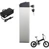 HJGHY Batteria al Litio da 36V, 10,4Ah, 12Ah, 15Ah, Batteria al Litio Pieghevole sostituibile, batterie per Bici elettrica da 48V per Kit di Motore da 460 W a 670W con caricabatteria,48v12ah
