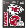 FANMATS NFL Team Decal, 3-Pack, DST3NF15, Red, Standard