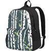 Tamiger Beauty Birch Tree Print Borsa unisex di grande capacità resistente all'acqua leggera all'aperto weekend fughe