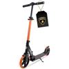 kick'n'roll Lamborghini Monopattino Bambino 8+ anni, Big Wheel 200 mm, regolabile in altezza, pieghevole, scooter per adolescenti, monopattino in metallo fino a 100 kg con piedini di supporto- Arancione