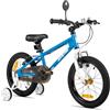 JOYSTAR Lomand, bicicletta per bambini da 20 pollici con rotelle e cavalletto, bicicletta per ragazzi da 20 pollici con due freni V-brake per bambini dagli 8 agli 11 anni, bianco