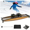SENODON Simulatore di Sci Cross Trainer con Resistenza Regolabile, Allenamento Equilibrio e Aerobico, Attrezzo Fitness Domestico per Tutti i Livelli, Rimodellamento Muscolare Totale