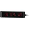 Topiky Grande Timer Digitale da Palestra Orologio LED Rosso con Telecomando per Palestra Domestica e Studio. Lega di Alluminio a 6 Cifre