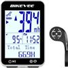 Bikevee Contachilometri GPS per Bicicletta con 9 Lingue, Ciclocomputer Bici Senza Fili, Schermo FSTN da 2,4, Velocità, Distanza e Altitudine, Impermeabile IPX7, Fino a 28 Ore di Batteria