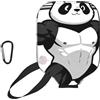 CNTDBU Muscle Panda Lift - Custodia per pagaia in neoprene con tasca in rete, moschettone per borsa da palestra
