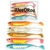 iUeeQKoo Set di esche in gomma da 9,5 cm, per lucioperca, pesce persico, luccio, trota, in gomma con acqua dolce e salata