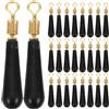 GALPADA Accessori Pesca in Silicone e Metallo Rotazione 50 Unitá Stopper Galleggiante Antinodo per Pesca in Acqua Ferma e Salata