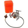 TUdcgjSXF Mini fornello a Gas Portatile for Campeggio e Picnic, Diviso for Esterni Antivento, Acciaio Inossidabile Rame(Without igniter)