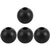 NULYLU 4 Accessori per Fitness Stopper a Sfera per Cavo Palestra Compatibile Corde Elastiche Nero in Pp per Allenamento All'aperto e Palestra