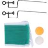 Funien Set di Reti da Pong per Bambini Set di Reti da Pong per Bambini Rete e Pali Portatili Palline in Rete Mini con 2 Palline 1 2 Pali