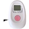 ZMdooreasy Monitor per cyclette in plastica ABS con display a LED per conteggio tempo e calorie, compatibile con vogatore Stepper tramite connettore a 2 pin, parte console leggera in bianco per uso domestico in