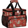 Helhappy Grande borsa termica da campeggio per picnic, con lemuri dalla coda ad anello, a tema animale, pieghevole, portatile, da viaggio, per uomini e donne, 20 l