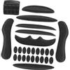 Hemobllo Imbottiture per Casco in Spugna Assorbente Adesivi, Cuscinetti Antishock per Protezione e Comfort, Fodera Traspirante per Casco da Equitazione e Bici