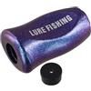 Sandyseptember Compatibile con manopola per mulinello Daiwa Slp Works Tatula per Zillion Fuego, impugnatura in ABS aggiornata con guarnizioni e viti, finitura oro (1 pezzo blu viola)