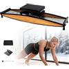 QITUJOUR Simulatore di sci indoor compatto, attrezzatura per allenamento di sci laterale silenziosa e resistente, macchina per esercizi a casa con scorrimento fluido per equilibrio e forza del core(A)