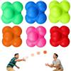 NICEWAT Set di 6 palline per riflessi per migliorare la reazione, per migliorare l'agilità, per migliorare la mobilità e la coordinazione occhio-mano