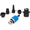 Generic Pompa ad aria gonfiabile 4 in 1 con 4 ugelli per valvola dell'aria, testa di conversione multifunzionale, in nylon, leggera, per campeggio, surf, brevi viaggi (blu)