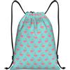 Generic Flamingos Zaini Sportivi alla Resistente Borsa da Ginnastica Traspirante Sacca Sportiva per Studenti Uomo Donna 39X46Cm