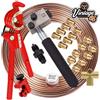 VW65 MG Midget Mgb Gt Mga 3/8 " UNF Ottone Kunifer Tubo Freno Riparazione Flaring Kit