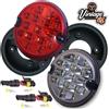 Wipac Posteriore Nebbia Luce Retromarcia Lampada 95mm Rosso Trasparente LED Upgrade