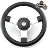 VW65 Austin Classico Mini Cooper 12 " Lucidato Volante Boss Kit Montaggio + Clacson