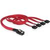 Delock Cavo Delock per SAS mini 36pin (SFF 8087) 4x SATA 0,5m [83057]