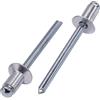 SKIR'CO 50 rivetti ciechi in alluminio 5,0 x 8 mm, mandrino in acciaio, rivetti a testa bombata, DIN 7337