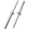 SKIR'CO 50 rivetti ciechi in alluminio 4,0 x 30 mm, mandrino in acciaio, rivetti a testa bombata, DIN 7337