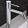 NOLUXA IMEX - Rubinetto Lavabo Cromato | Rubinetto Bagno Monocomando Acqua Fredda/Calda | Rubinetto Bocca Bassa in Ottone | Risparmio Idrico, Facile Installazione | Serie Genova | Colore Cromato