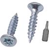 SKIR'CO (100 pezzi) Viti per Legno in Acciaio Zincato 2,5 x 12 mm, Testa Torx, Testa Svasata, Viti per Truciolato, Completamente Filettate