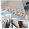Parpyon® Ringhiera Scala in acciaio Inox AISI 304 Uso Interno Balaustra 1,5 metri Fissaggio a PAVIMENTO montaggio FACILE fai da te Passamano Parapetti scale