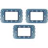 puntoluceled Supporto Telaio portafrutti compatibile con Vimar Arke 3 moduli - Incasso cassetta 503