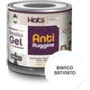 Hats - Vernice Antiruggine per ferro - Smalto Gel Antiruggine Pronto all'uso - Non Cola, Non Gocciola - Adatto per Metallo e Legno - Made in Italy (Bianco Satinato)