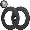 Generic Piastra di fissaggio della serratura della porta - Piastra posteriore rinforzata rotonda da 10 cm, copertura per maniglia del pulsante, riempitore di riparazione in metallo | Rinforzo ferramenta porta