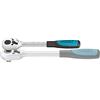 Hazet 916K Leva a Cricchetto Reversibile, Corta, Argento, Attacco Quadro, Massiccio, 12.5 mm 1/2 di Pollice