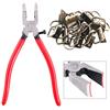 Swpeet Set di 32 chiavi da 25 mm con 1 pinza per portachiavi, pinze per vetro con ganasce curve, pinze da corsa da studio per attaccare punte in gomma, perfette per l'installazione di hardware