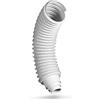 Eurovent Tubo di collegamento flessibile DN150 con riduttore Ø80-125mm per tetto ventilatore pietra di ventilazione tubo flessibile di collegamento tubo di scarico fumi (senza anello dal lato della pietra di
