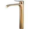 Kelelife Rubinetto per lavabo da bagno a cascata, miscelatore alto per bagno, ottone antico, con tubi di alimentazione dell'acqua