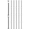 sourcing map Set di 20 rivetti a vite Chicago, M5 x 100 mm, in metallo, a testa Phillips, per fai da te, cintura, borsa, artigianato, rilegatura, colore: nero