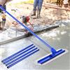 YJINGRUI Piastra per calcestruzzo 120 x 30 cm, distributore di cemento con manico 4 x 1,15 m, per la posa di pavimenti in cemento e cemento, kit Bull Float Concrete (blu)