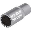 SW-Stahl 05632L-30 - Bussola a 1/2, 30 mm, 12 punte, lunga, set di chiavi a bussola