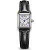 Rotary Orologio da donna Heritage Astoria con cinturino in pelle nera in acciaio inox madreperla