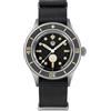 watchdives Orologio subacqueo da uomo, vintage, WD50 Fathoms NH35 NH38, 40 mm, vetro curvo, impermeabile fino a 300 m, quadrante nero con cinturino in nylon