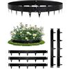 Bellanny Bordura per Aiuola, 107,5×20 cm Bordatura per Giardino Flessibile, Bordo Aiuole in Acciaio | 5Pcs Bordure per Prato, Bordi Paesaggistici in Metallo, Garden Edging, Lawn Edge -Totale 5M, Nero