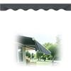 Generico Mantovana per Tenda da Sole Resistente All'Acqua, Anti-UV, Ricambio Bordo in Poliestere Cuciture Rinforzate - 5 3.5 2.7 4.5 7 m(Grigio scuro,460cm)