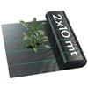 Zendea - Telo Pacciamatura 2x10 m 90 g/m² in PP Traspirante UV con Righe Guida, Telo Anti Erbacce per Orto e Giardino, Facile da Posare e Tagliare, Resistente e Permeabile all'Acqua