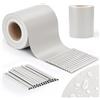 jarolift PVC Strisce Frangivista per Recinzione, Impermeabile, Frangivento, Incluse 25 Clip di Fissaggio, Rotolo 40 m x 19 cm, Bianco - Segnale